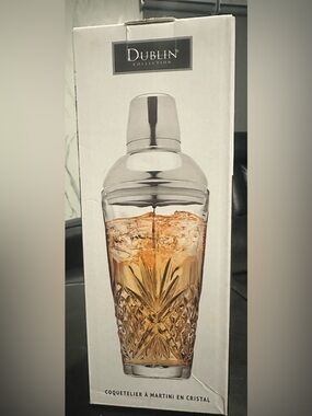 Dublin Collection Clear Crystal Martini Shaker
